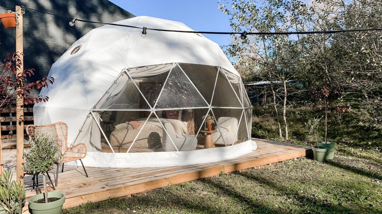 Romantische Glamping Dome Koksijde - Duiniek Exterior foto